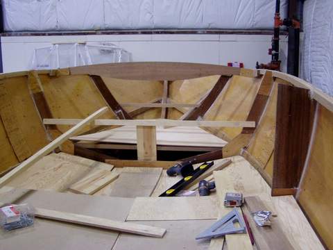 Test fitting the floor